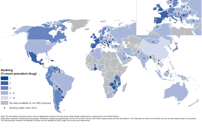 cocanina en el mundo actual prevalencia